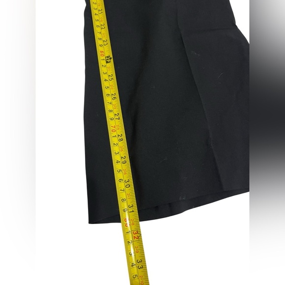 Lafayette 148 Virgin Wool Blend Elegant Black Women's Straight Leg Pants Sz 4 - Picture 7 of 9